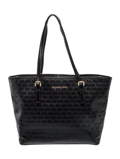 Pre-owned Michael Kors Leather Tote In Black