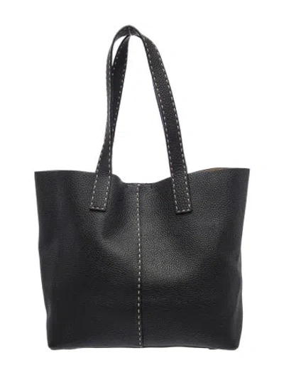 Pre-owned Michael Kors Leather Tote In Black