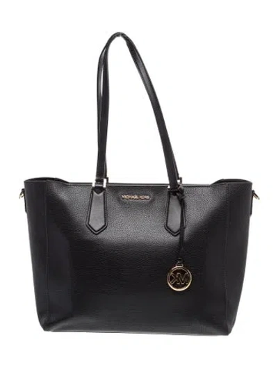 Pre-owned Michael Kors Leather Tote In Black