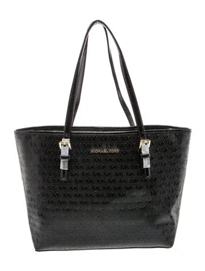 Pre-owned Michael Kors Leather Tote In Black