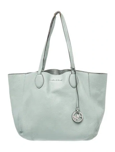 Pre-owned Michael Kors Leather Tote In Blue