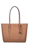Michael Kors Leather Tote In Brown