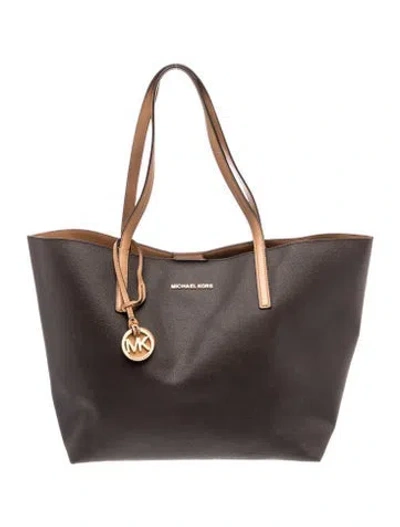 Pre-owned Michael Kors Leather Tote In Brown