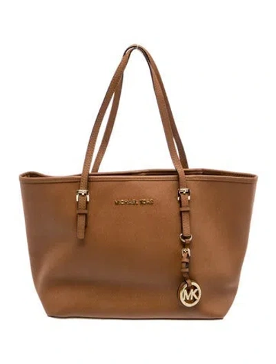 Pre-owned Michael Kors Leather Tote In Brown