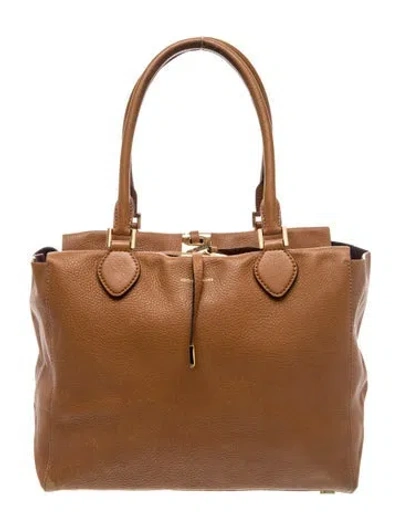 Pre-owned Michael Kors Leather Tote In Brown