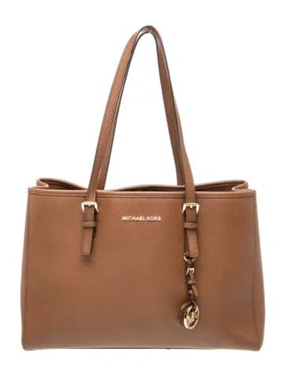 Pre-owned Michael Kors Leather Tote In Brown