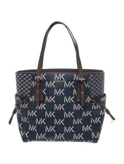 Pre-owned Michael Kors Leather Tote In Multicolor