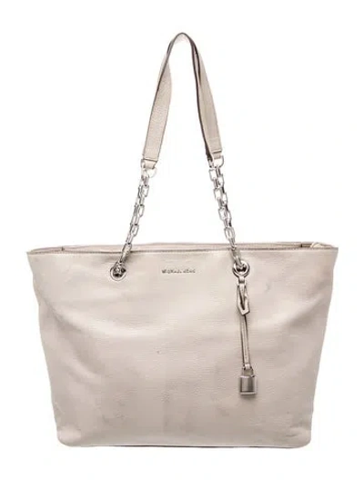 Pre-owned Michael Kors Leather Tote In Neutral