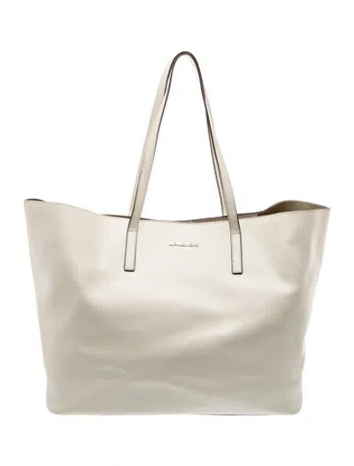 Pre-owned Michael Kors Leather Tote In Neutral
