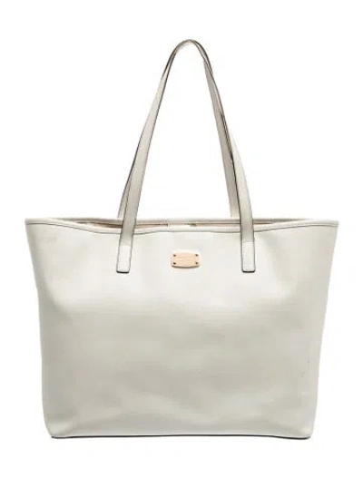 Pre-owned Michael Kors Leather Tote In Neutral