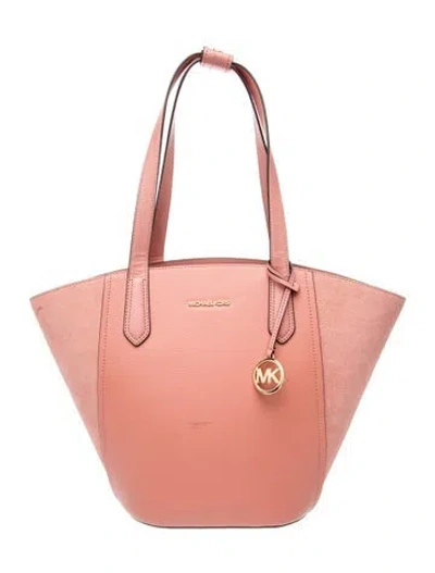 Pre-owned Michael Kors Leather Tote In Pink