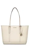 Michael Kors Leather Tote In White