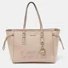 MICHAEL KORS LEATHER VOYAGER SHOPPER TOTE
