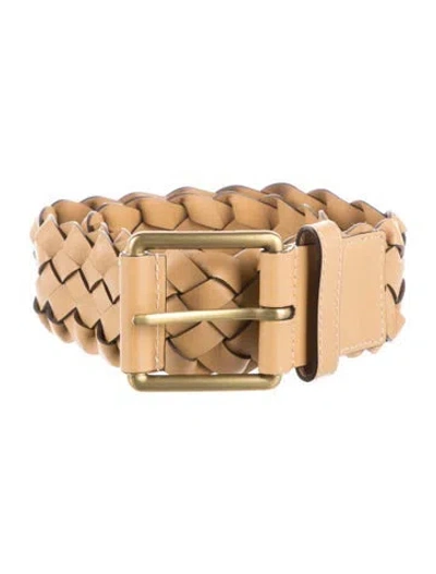 Pre-owned Michael Kors Leather Waist Belt In Brown