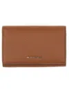 Michael Kors Textured Pebbled Leather Wallet In Brown