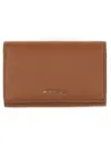 Michael Kors Textured Pebbled Leather Wallet In Brown