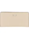 Michael Kors Leather Wallet Logo Detail In Burgundy