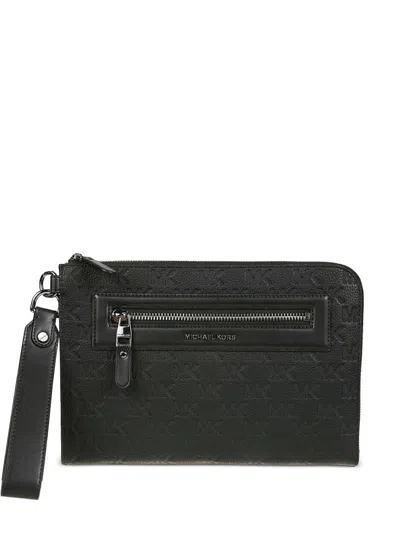 Michael Kors Leather Wallet In Black