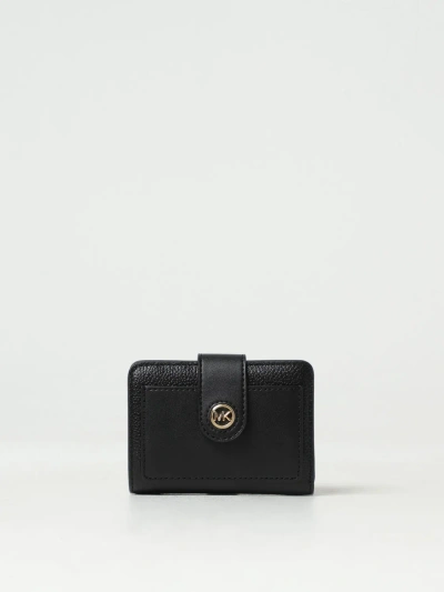 Michael Kors Leather Wallet In Black