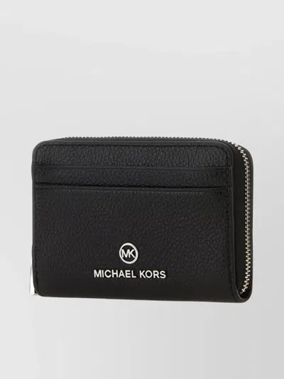 Michael Kors Leather Wallet With Front And Back Pockets