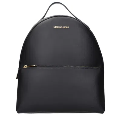 Michael Kors Leather Women's Backpack In Black