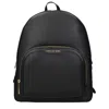 Michael Kors Large Jaycee Pebbled-leather Backpack In Black