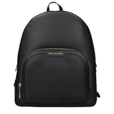 Michael Kors Large Jaycee Pebbled-leather Backpack In Black
