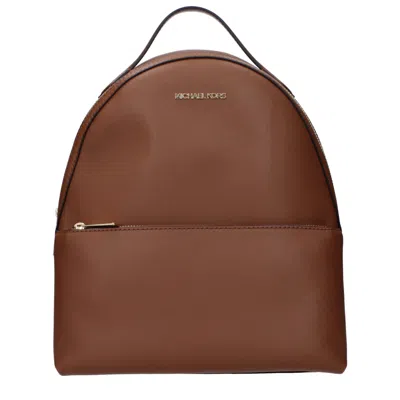 Michael Kors Leather Women's Backpack In Brown