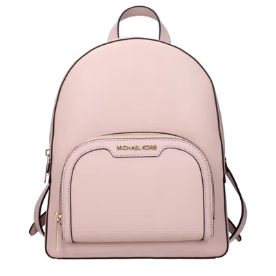 Michael Kors Leather Women's Backpack In Pink