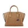 Michael Kors Brown Leather Handbags In Brown