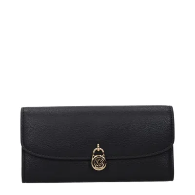 Michael Kors Leather Women's Wallet In Black