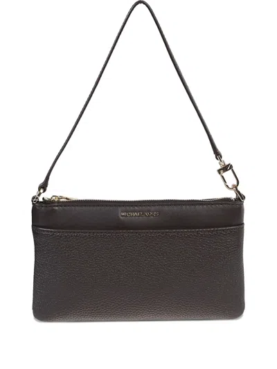 Michael Kors Leather Zip-top Shoulder Bag In Brown