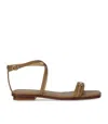 Michael Kors Sandales Plates En Cuir