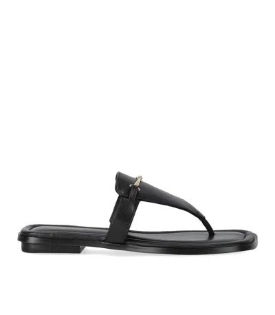 MICHAEL KORS LENA BLACK THONG SANDAL