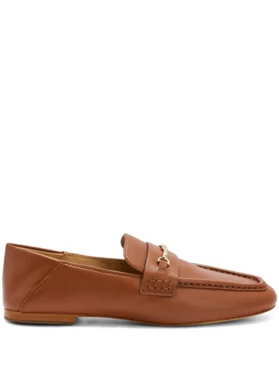 Michael Kors Lena Loafers In Brown
