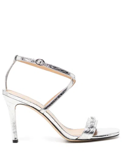 Michael Kors Lena Sandals In Silver