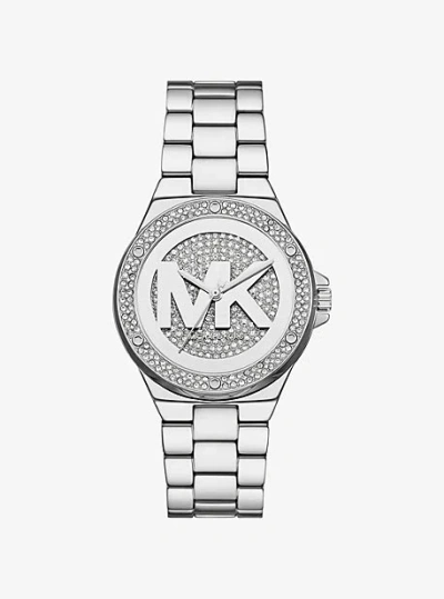 Michael Kors Lennox Pavé Silver-tone Watch
