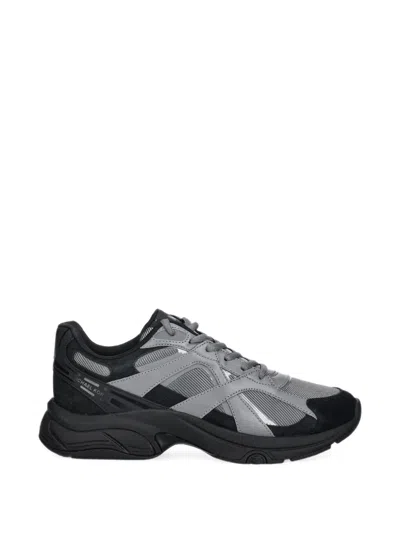 Michael Kors Leo Mixed-media Trainer In Gray