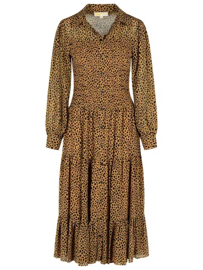 Michael Kors 'leopard' Brown Polyester Dress