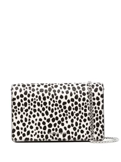 Michael Kors Leopard-print Crossbody Bag In Neutrals