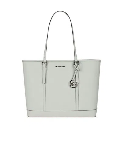 Michael Kors Letter Logo Shoulder Bag In White