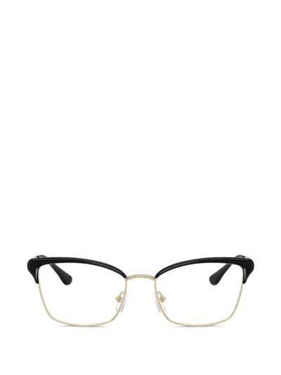Michael Kors Lexington Browline-frame Glasses In Black