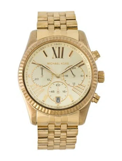 Pre-owned Michael Kors Lexington Watch, 38mm In Multi