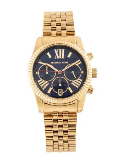 Pre-owned Michael Kors Lexington Watch, 38mm In Multicolor