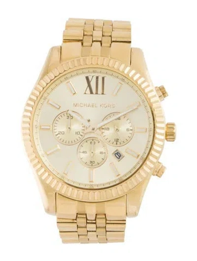 Pre-owned Michael Kors Lexington Watch, 45mm In Multicolor