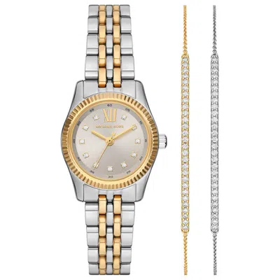 Michael Kors Lexington 26mm Watch In Gold