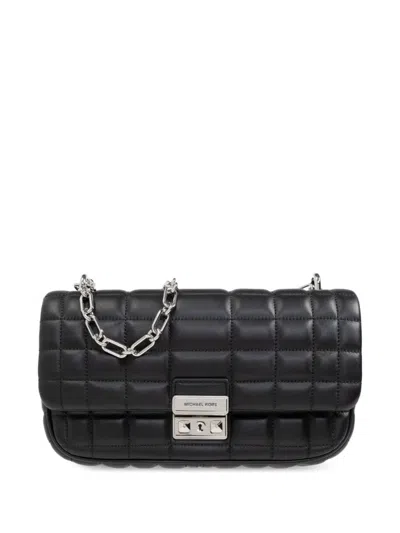 Michael Kors Lg Conv Chain Shldr In Black