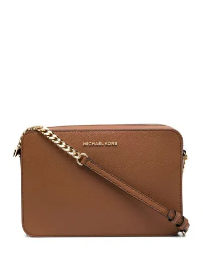 Michael Kors Lg Ew Crossbody In Brown