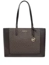 Michael Kors Lg Ew Tote In Brown