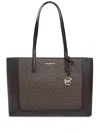 Michael Kors Lg Ew Tote In Brown